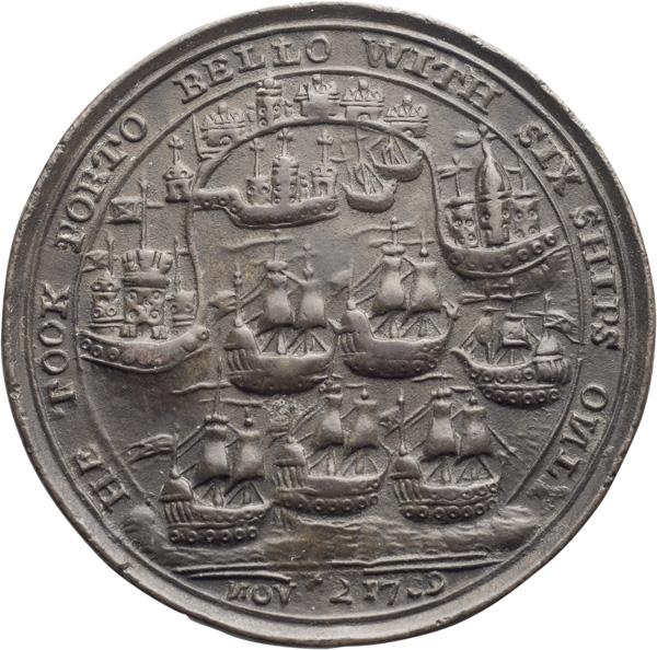 Great Britain, Admiral Vernon Medal, 1739, Medal, EF | Harlan J